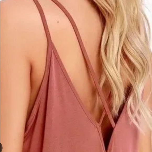 Pink Asymmetrical Wrap Sundress with V-Neck - Picture 3 of 7